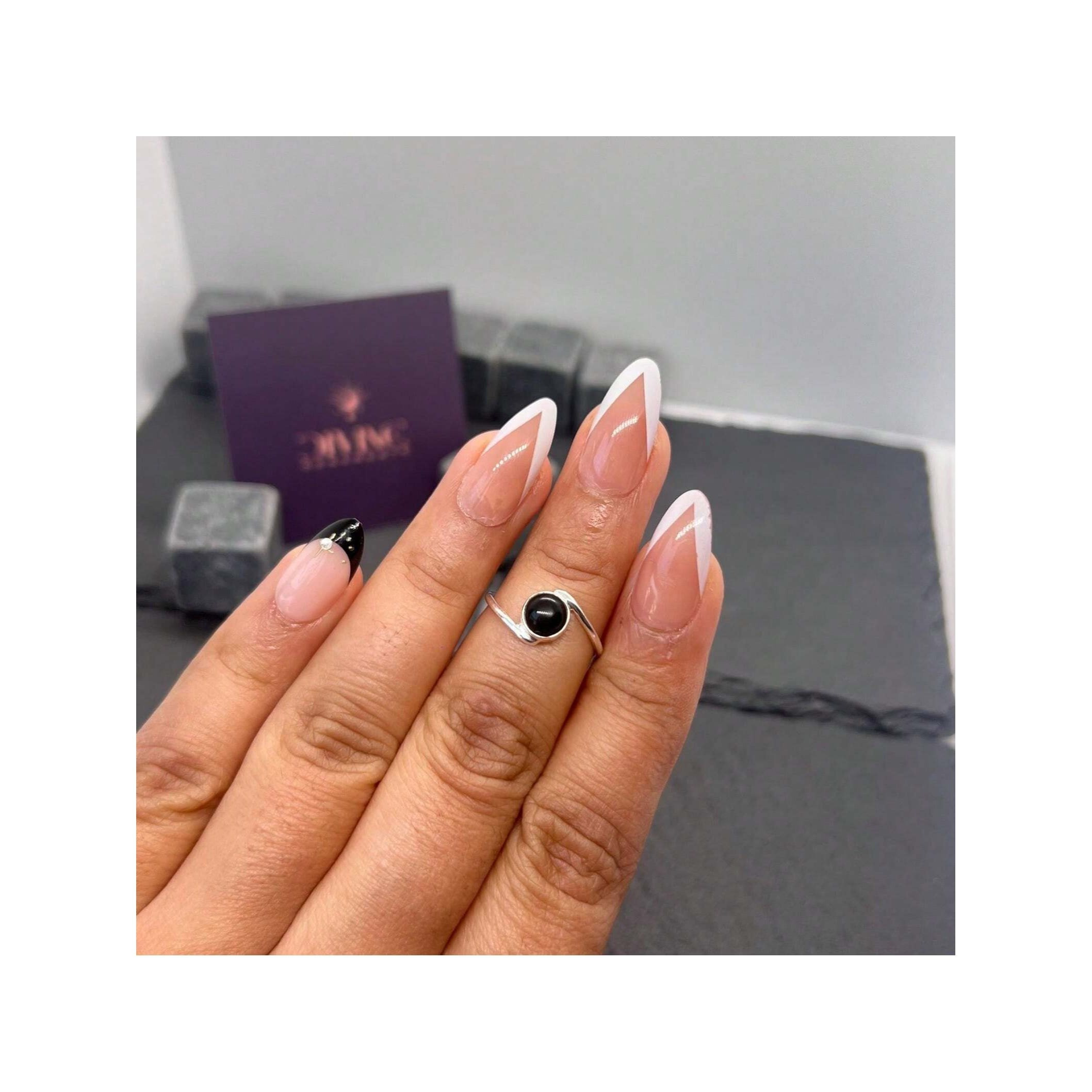 925 Silver Gemstone Side Ring